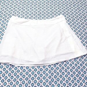 Women’s Inphorm White Polyester & Spandex Tennis Skort Size Large